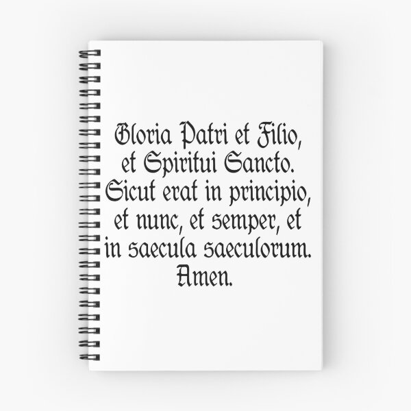 Item preview, Glory Be Catholic Prayer in Latin (Traditional Latin Mass) : Gloria Patri et Filio et Spiritu Sancto designed and sold by TheCatholicLady.