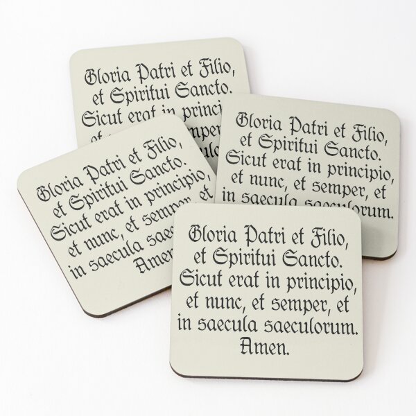 Item preview, Glory Be Catholic Prayer in Latin (Traditional Latin Mass) : Gloria Patri et Filio et Spiritu Sancto designed and sold by TheCatholicLady.