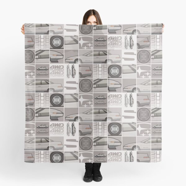Subaru Alcyone XT-Turbo Vortex Silver Scarf