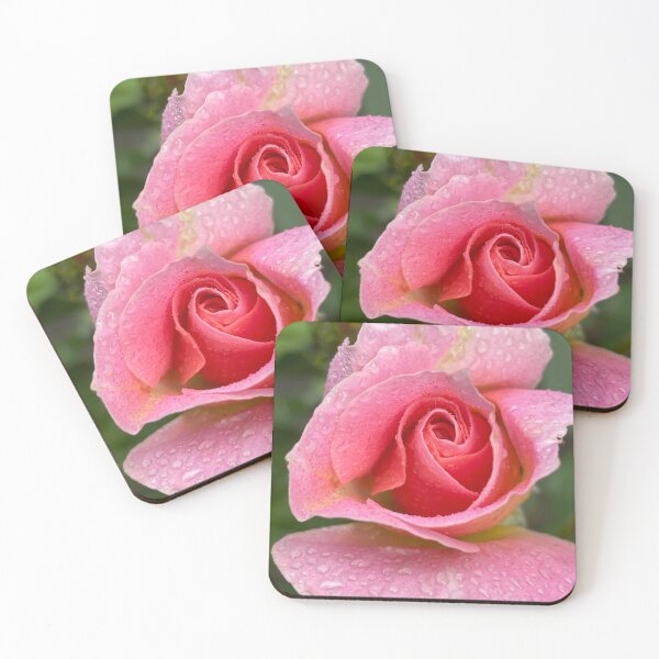 Item preview, Pink rose in raindrops by Anna’s Floristry design designed and sold by AnnasFloristry.