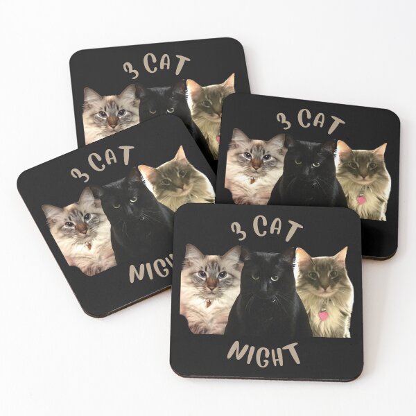 Item preview, 3 Cat Night designed and sold by SnarkyTeesMugs.