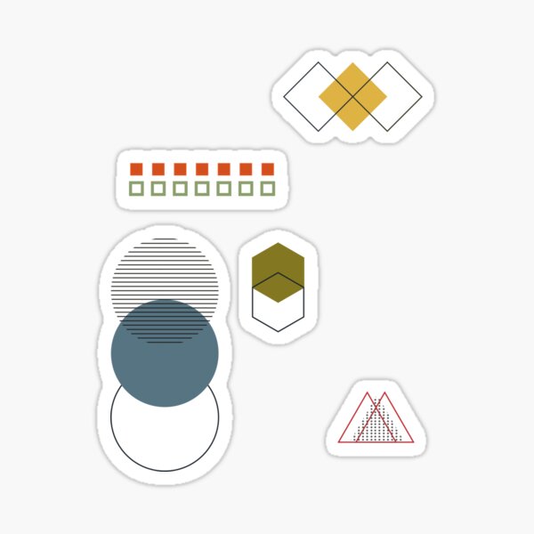 Abstract 001 Sticker