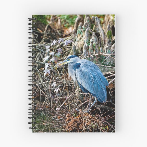 Item preview, Great Blue Heron in the Village of Gnomes designed and sold by ShorelineImages.