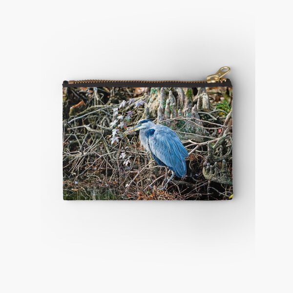Item preview, Great Blue Heron in the Village of Gnomes designed and sold by ShorelineImages.