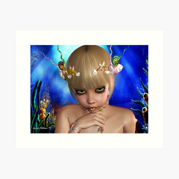 Item preview, Fantasy Mermaid designed and sold by Junior's Digital Designs.