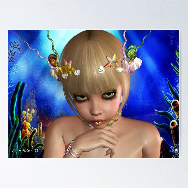 Item preview, Fantasy Mermaid designed and sold by Junior's Digital Designs.