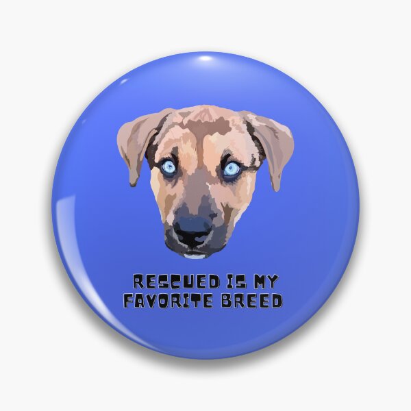 Item preview, Rescued is my favorite breed - Blue designed and sold by Mepatch.