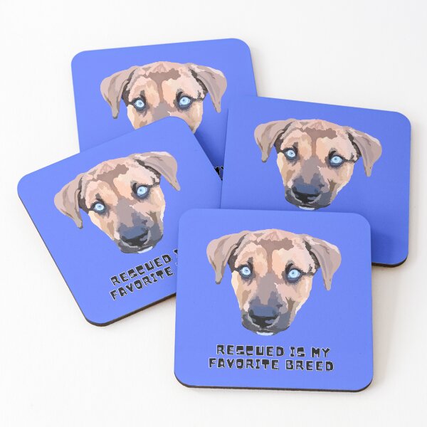 Item preview, Rescued is my favorite breed - Blue designed and sold by Mepatch.