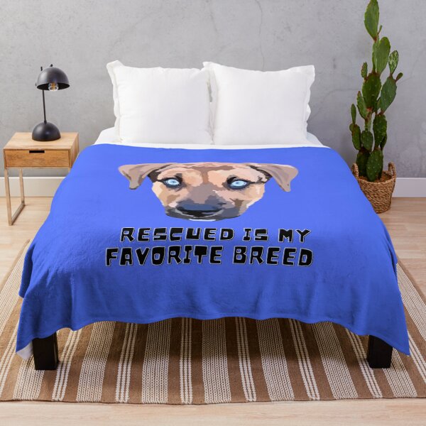 Item preview, Rescued is my favorite breed - Blue designed and sold by Mepatch.