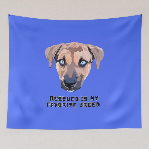 Item preview, Rescued is my favorite breed - Blue designed and sold by Mepatch.