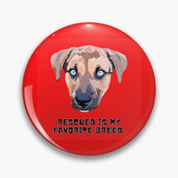 Item preview, Rescued is my favorite breed - Red designed and sold by Mepatch.