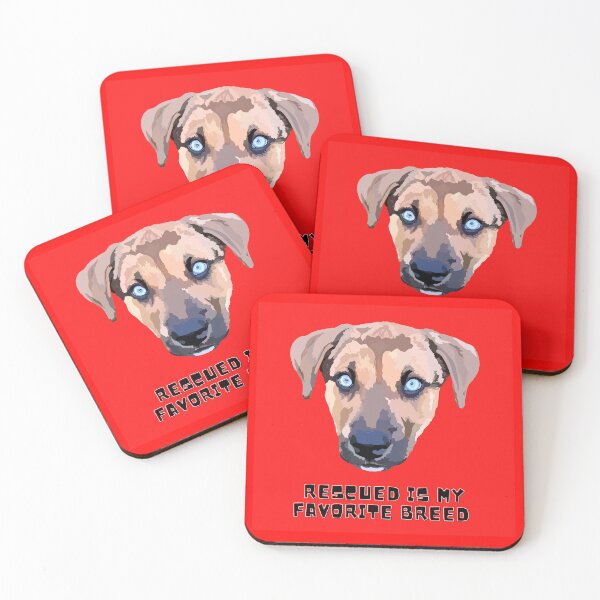 Item preview, Rescued is my favorite breed - Red designed and sold by Mepatch.