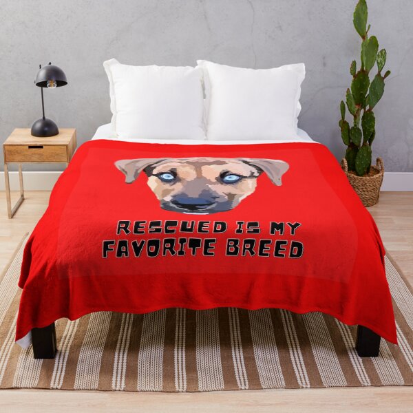 Item preview, Rescued is my favorite breed - Red designed and sold by Mepatch.