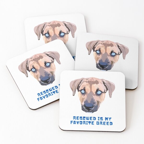 Item preview, Rescued is my favorite breed - White designed and sold by Mepatch.