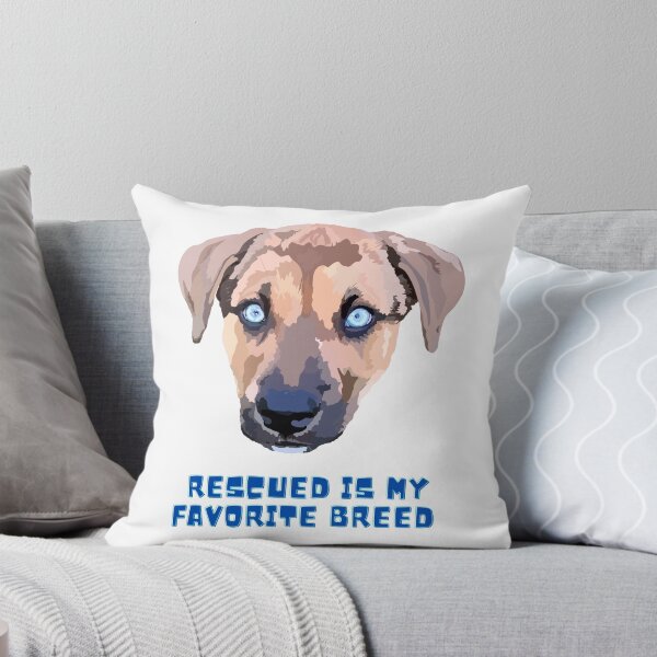 Item preview, Rescued is my favorite breed - White designed and sold by Mepatch.