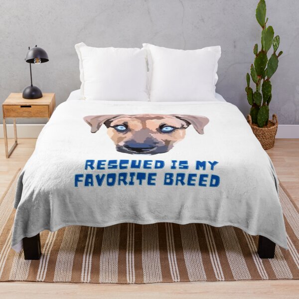 Item preview, Rescued is my favorite breed - White designed and sold by Mepatch.