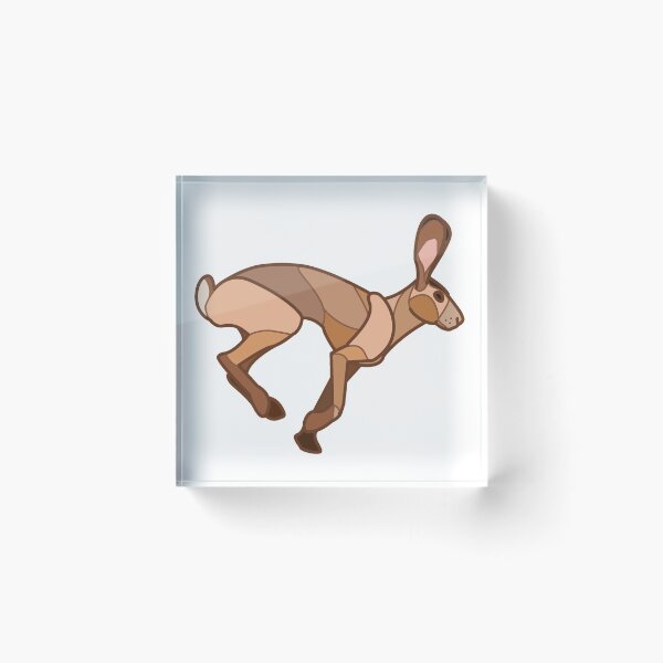 Item preview, Geometric jackrabbit designed and sold by CloudWalker Designs.
