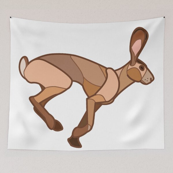 Item preview, Geometric jackrabbit designed and sold by CloudWalker Designs.