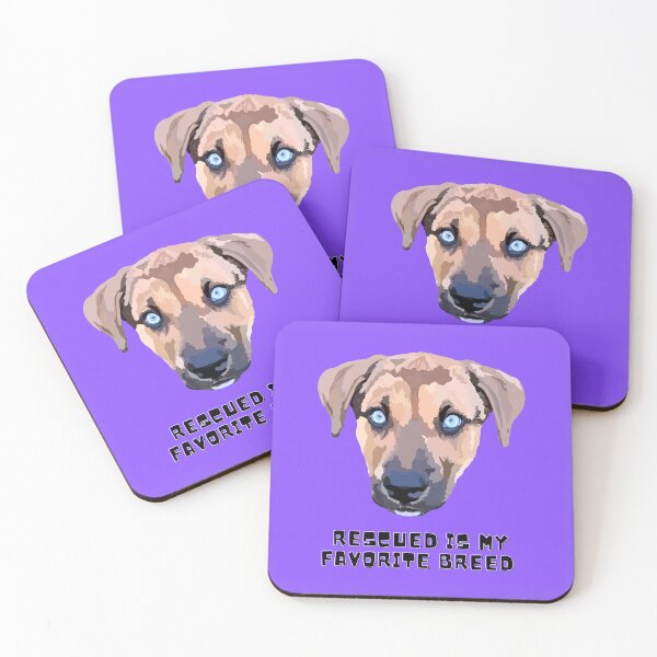 Item preview, Rescued is my favorite breed - Purple designed and sold by Mepatch.