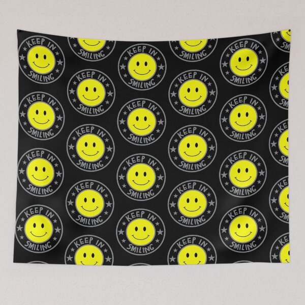 Item preview, Smiling face - yellow meme sticker designed and sold by bluehatgraphics.
