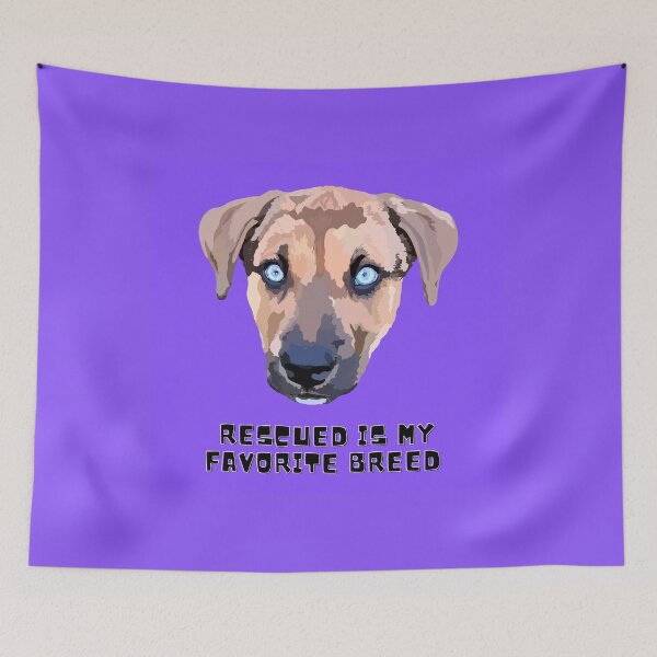 Item preview, Rescued is my favorite breed - Purple designed and sold by Mepatch.