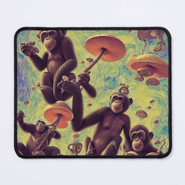 Item preview, PSYCHEDELIC APE - Green #973334 designed and sold by SmokinShroomz.
