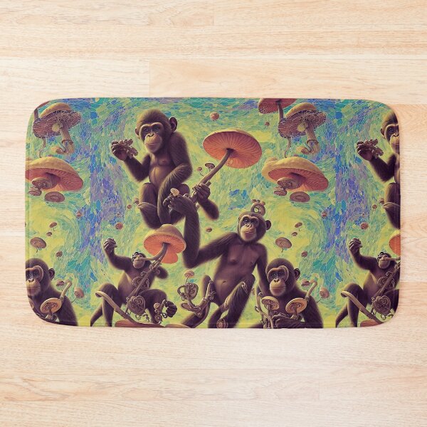 Item preview, PSYCHEDELIC APE - Green #973334 designed and sold by SmokinShroomz.
