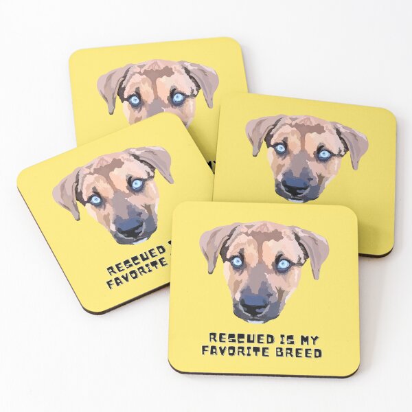 Item preview, Rescued is my favorite breed - Yellow designed and sold by Mepatch.