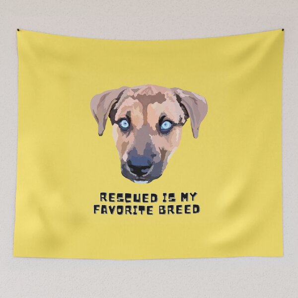Item preview, Rescued is my favorite breed - Yellow designed and sold by Mepatch.