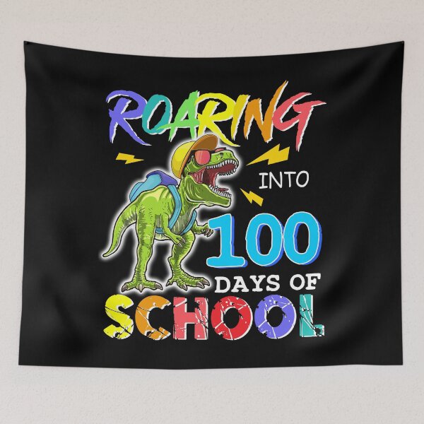 Item preview, Roaring Into 100 Days Of School Dinosaur Rex Boys  designed and sold by SamArtistbyAUS.