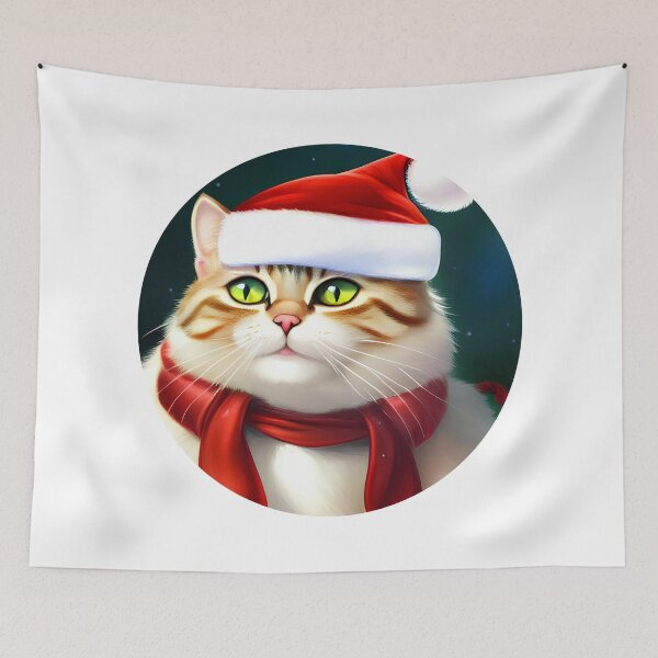 Item preview, Funny Cat Christmas designed and sold by ArtificialCraft.