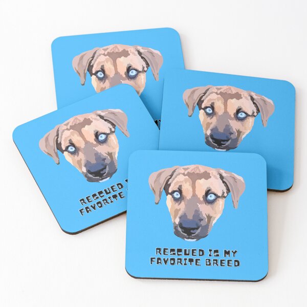 Item preview, Rescued is my favorite breed - Light Blue designed and sold by Mepatch.