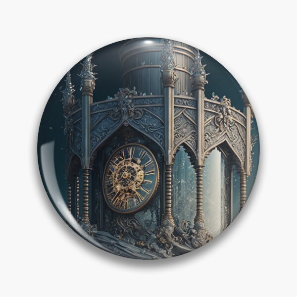 Item preview, Frozen Clock Tower designed and sold by AICreateWorlds.