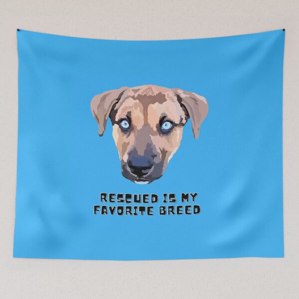 Item preview, Rescued is my favorite breed - Light Blue designed and sold by Mepatch.