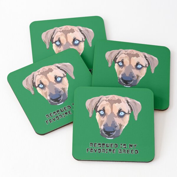 Item preview, Rescued is my favorite breed - Green designed and sold by Mepatch.