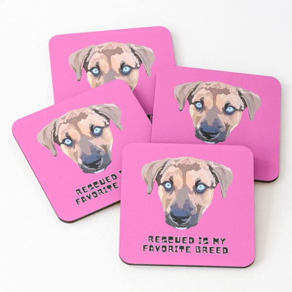 Item preview, Rescued is my favorite breed - Pink designed and sold by Mepatch.