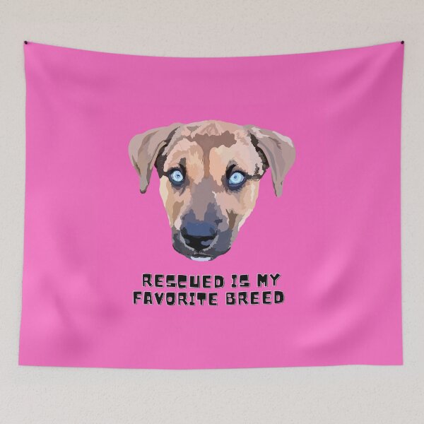 Item preview, Rescued is my favorite breed - Pink designed and sold by Mepatch.