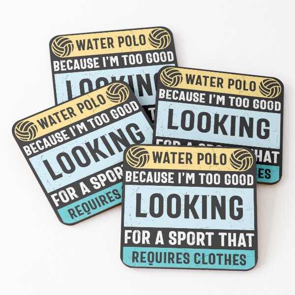 Item preview, Funny Good looking water polo player gift idea designed and sold by BRtisticDesigns.