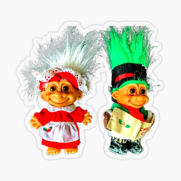 Russ Troll Mini Christmas Stocking Treasure Troll Holiday Decor 