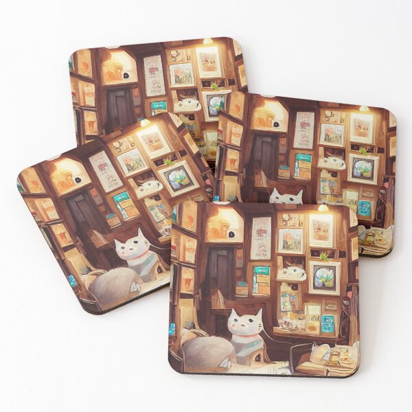 Item preview, Cozy Cat Cafe designed and sold by rudekitten.