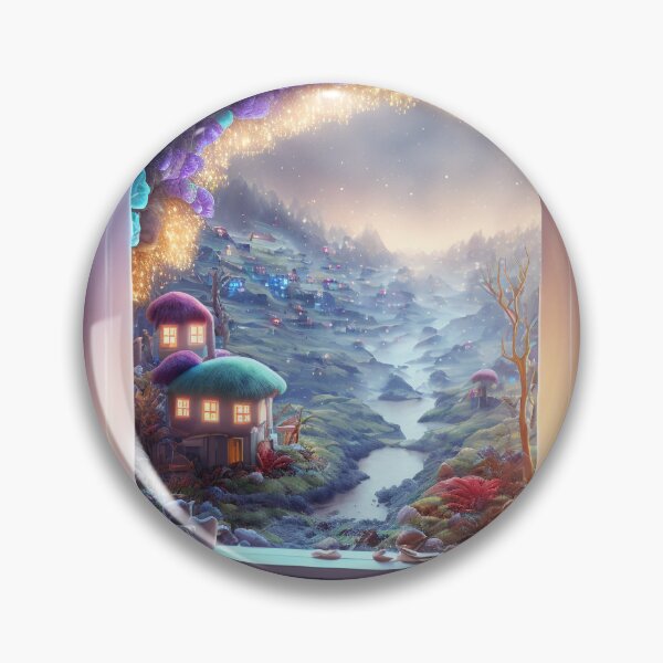 Item preview, Gnomish Magical Mushroom Village designed and sold by AICreateWorlds.