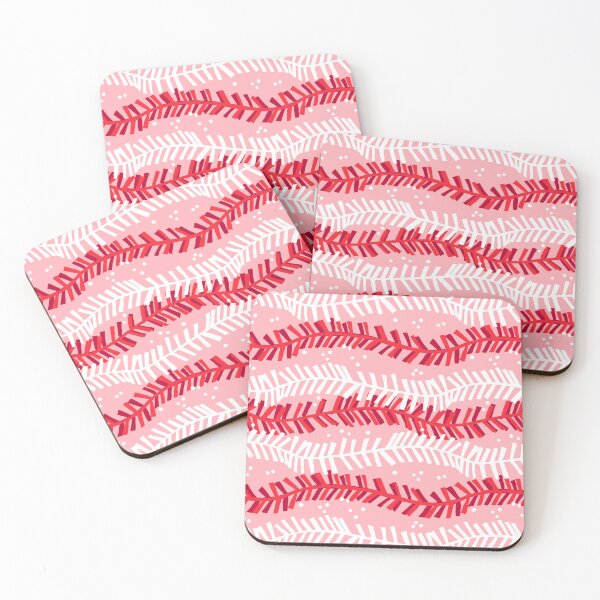 Item preview, Holiday Garland on Pink designed and sold by latheandquill.