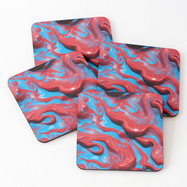 Item preview, VIVID RED BLUE MARBLE - Blue #834434 designed and sold by SmokinShroomz.