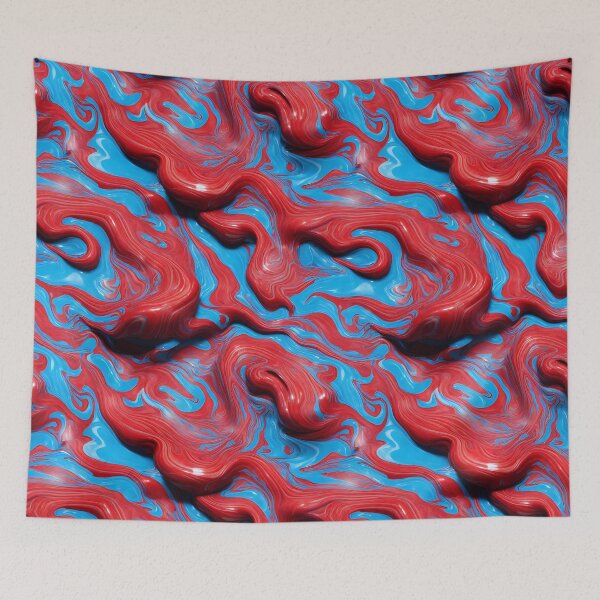 Item preview, VIVID RED BLUE MARBLE - Blue #834434 designed and sold by SmokinShroomz.
