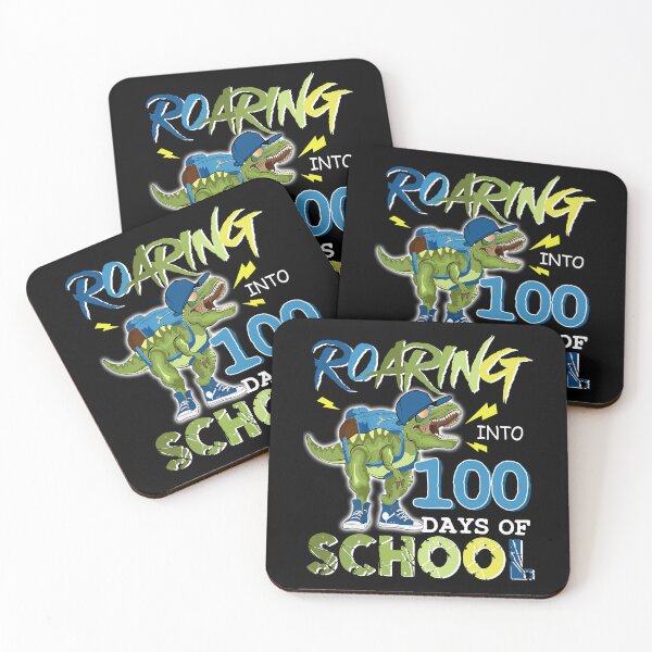 Item preview, Roaring Into 100 Days Of School Dinosaur Rex Boys  designed and sold by SamArtistbyAUS.