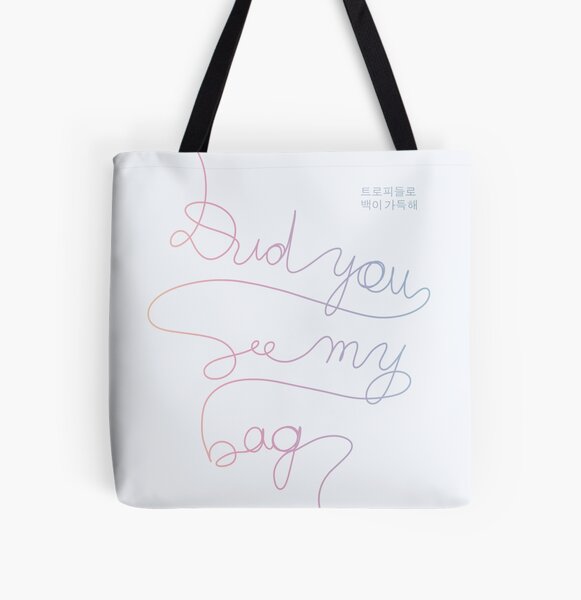 BTS MIC Drop - Did You See My Bag #2 All Over Print Tote Bag