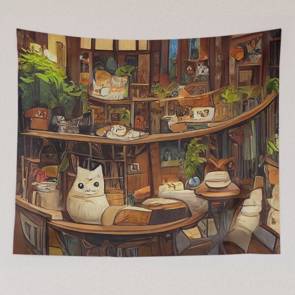 Item preview, Cozy Cat Cafe designed and sold by rudekitten.