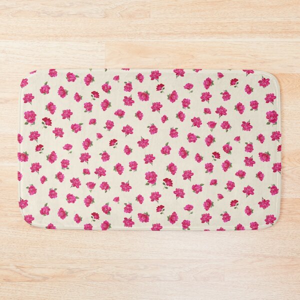 Item preview, Tossed Magenta Roses on Antique White Repeat 5748 designed and sold by Art in My Loft.