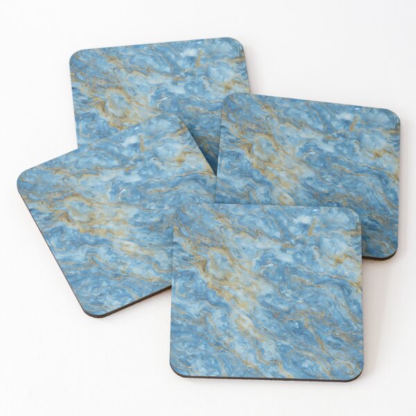 Item preview, GOLD LACE BLUE MARBLE GALAXY - Blue #834534 designed and sold by SmokinShroomz.