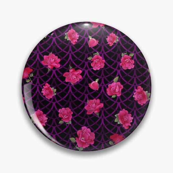Artikelvorschau, Tossed Magenta Roses and Lines on BlackRepeat 5748 entworfen und verkauft von Art in My Loft.